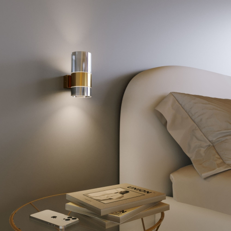 Бра Eurosvet Watford 40021/1 LED латунь/дымчатый 