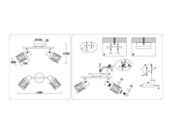 Спот Ambrella Light TR TR8664 