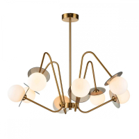 Люстра на штанге Indigo Jazz 11020/8R Brass