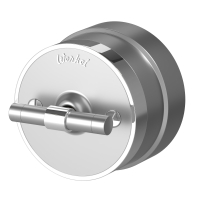 Выключатель одноклавишный с корпусом Werkel Vintage (серебро матовый/хром) W5812054