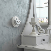 Выключатель одноклавишный с корпусом Werkel Vintage (серебро матовый/хром) W5812054