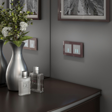 Выключатель сенсорый одноклавишный с подсветкой и функцией Wi-Fi, без рамки Werkel серебряный W4510606