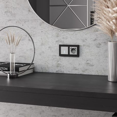 Выключатель сенсорый одноклавишный с подсветкой и функцией Wi-Fi, без рамки Werkel серебряный W4510606