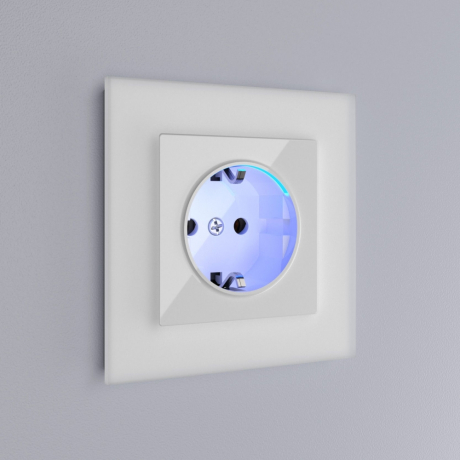 Розетка с заземлением, без рамки Werkel белый W1171401