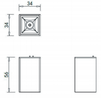 Трековый светильник 1W 3000К для магнитного шинопровода Eye Donolux Dl18781/01M White