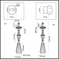 Бра Odeon Light Terra 5414/1WB
