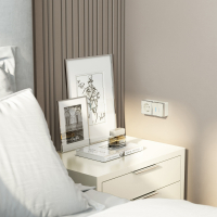 Выключатель двухклавишный с подсветкой Werkel Gallant (слоновая кость) W5020103