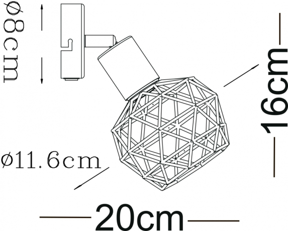 Бра Arte Lamp Sospiro A6141AP-1WH 