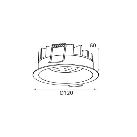 Встраиваемый светильник Italline IT06-6012 IT06-6012 white 4000K 
