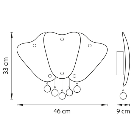 Бра в комплекте с Led лампами Lightstar 804640+Lamps 