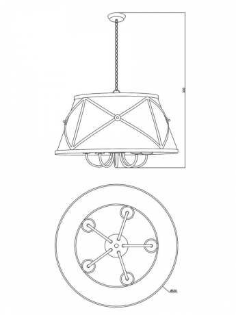 Подвесной светильник Moderli Berta V1260-5P 