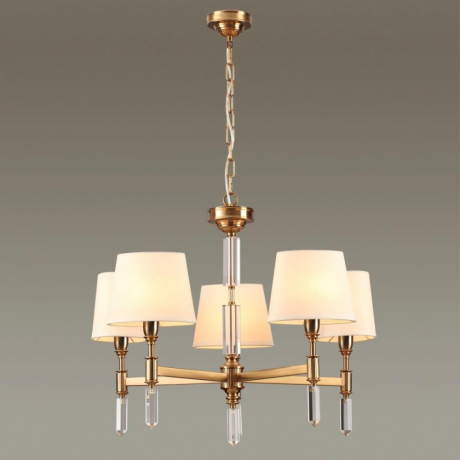 Люстра на штанге Odeon Light London с лампочками 4894/5+Lamps E14 Свеча 