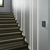 Выключатель одноклавишный с подсветкой Werkel Gallant (черный/хром) W5010135