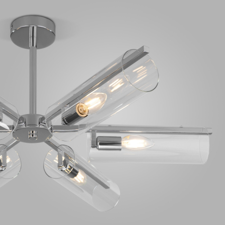 Люстра на штанге Eurosvet Trompeta 70144/6 хром 