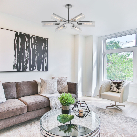 Люстра на штанге Eurosvet Trompeta 70144/6 хром 