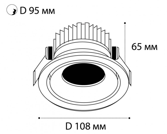 Встраиваемый светильник Italline IT06-6017 IT06-6017 white 4000K 