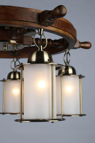 Люстра с поддержкой Алисы потолочная Omnilux OML-50307-05-A 