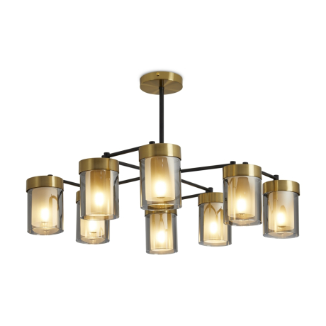 Люстра на штанге Freya Lora FR5432PL-08BBS 