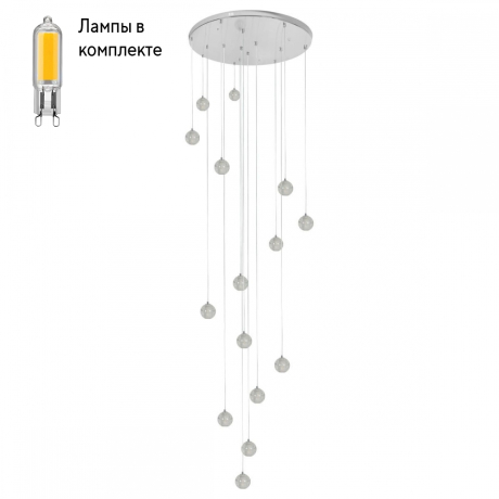 Люстра каскадная с Led лампочками в комплекте LOFT IT 10112/15+Lamps 