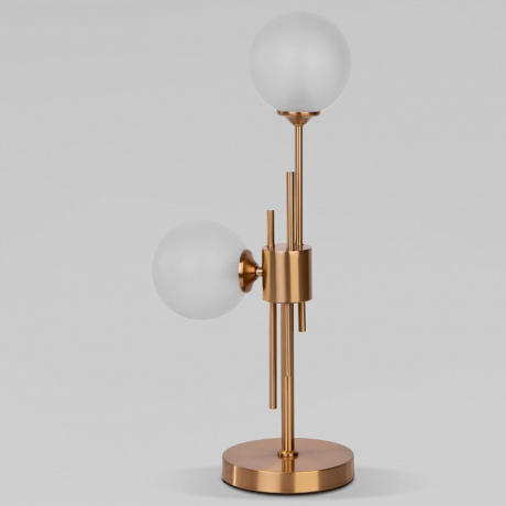 Настольная лампа декоративная Eurosvet Volver 01383/2 латунь 