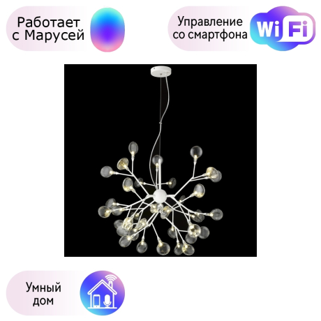 Подвесная люстра Wertmark Fiorita с поддержкой Маруся WE241.36.003-М 