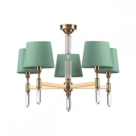 Люстра на штанге Odeon Light London с лампочками 4887/5+Lamps E14 Свеча 