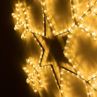 Светодиодная фигура Снежинка теплый свет Ardecoled ARD-Snowflake-M4-750x750-324Led Warm (34252)