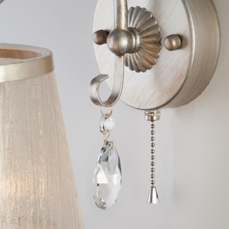 Бра Eurosvet Liona 60065/1 серебро 