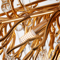 Подвесная люстра со светодиодными лампочками G9 , комплект от Lustrof. №284464-623050