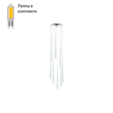 Люстра каскадная с Led лампочками в комплекте Lightstar 807086+Lamps 