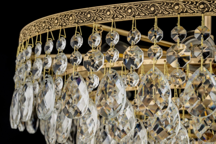 Люстра потолочная с лампочками Arti Lampadari Castellana E 1.3.46.608 G+Lamps 