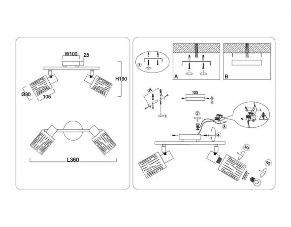 Спот Ambrella Light TR TR8668 