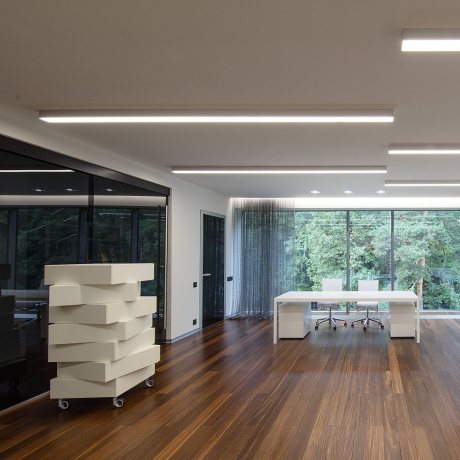 Линейный накладной светильник Elektrostandard 53см 10W 3000K матовое серебро (101-100-30-53) Grand (a041486)