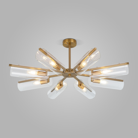 Люстра на штанге Eurosvet Trompeta 70144/8 латунь 