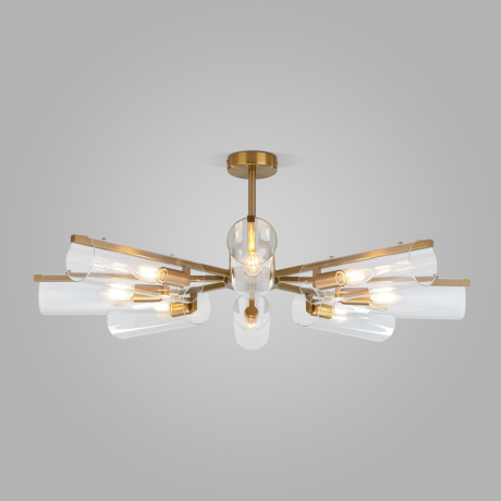 Люстра на штанге Eurosvet Trompeta 70144/8 латунь 