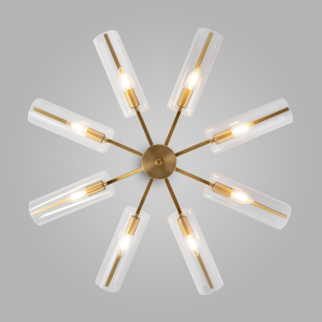 Люстра на штанге Eurosvet Trompeta 70144/8 латунь 