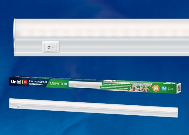 Светильник для растений светодиодный линейный. Спектр для фотосинтеза Uniel ULI-P11-35W/SPFR IP40 WHITE (UL-00002259) 