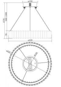 Подвесной светильник Freya Tier FR5257PL-L17CH