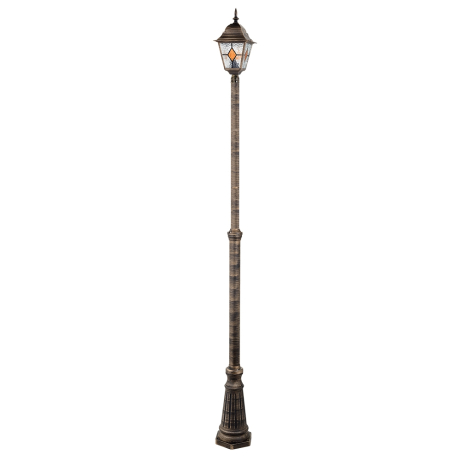 Уличный столб с лампочкой Arte lamp A1542PA-1BN+Lamps