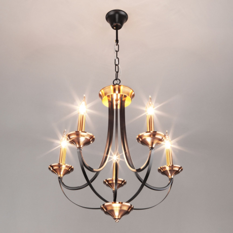 Подвесная люстра Eurosvet Lazzaro 60098/5 черный 