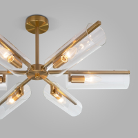 Люстра на штанге Eurosvet Trompeta 70144/6 латунь