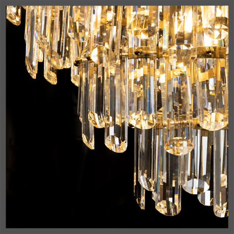 Каскадная люстра со светодиодными лампочками E14 , комплект от Lustrof. №444883-622996 