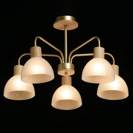 Люстра на штанге с лампочками DeMarkt 635016405+Lamps 