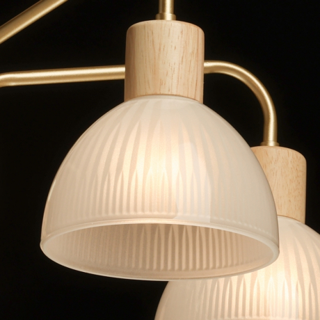 Люстра на штанге с лампочками DeMarkt 635016405+Lamps 