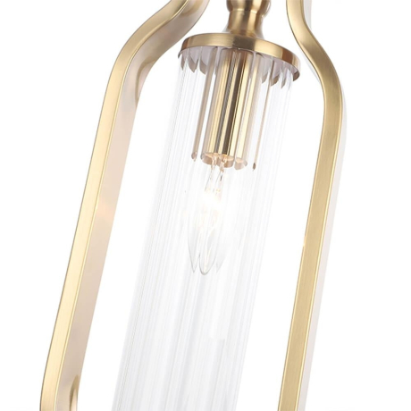 Светильник подвесной с лампочкой CRYSTAL LUX Tomas SP1 Brass+Lamps 