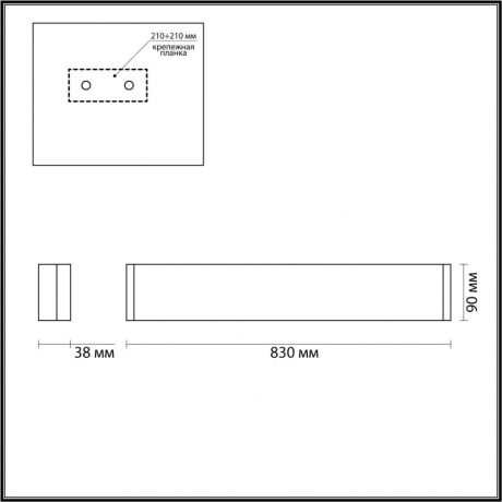 Накладной светильник Odeon Light Framant 4294/30WL