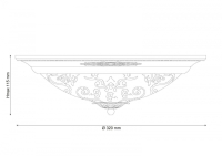 Потолочный светильник с лампочками Lucia Tucci Lugo 142.2 R30 Brown+Lamps